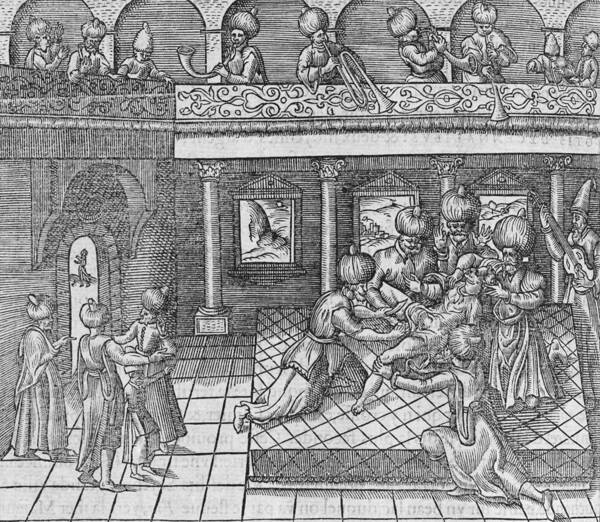 Circumcision Art Print featuring the photograph Muslim circumcision rite, 16th century by Science Photo Library