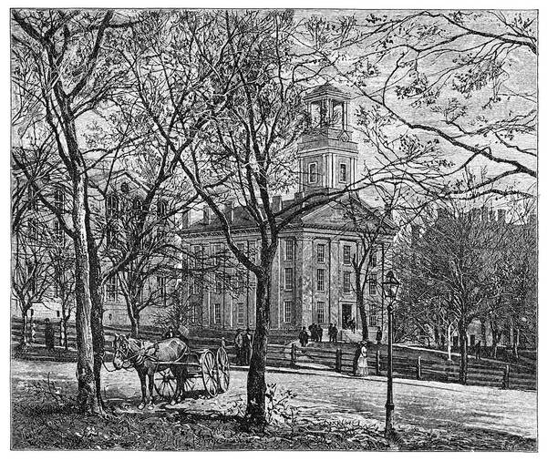 1885 Art Print featuring the painting Ohio Marietta College by Granger