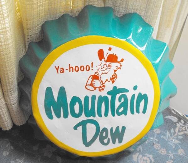 Mountain Dew Art Print featuring the mixed media Pop top lid art by Todd Spaur