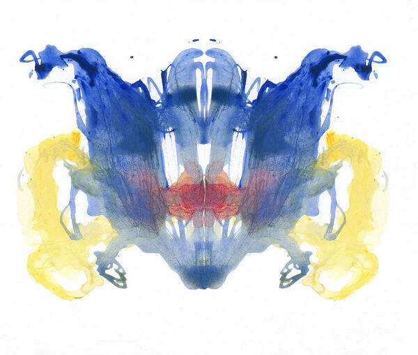 Psychology Art Print featuring the photograph Rorschach Type Inkblot by Spencer Sutton