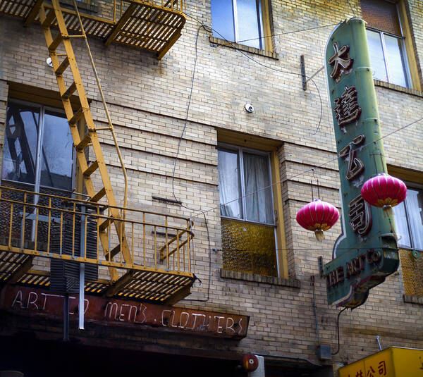 Chinatown Art Print featuring the photograph San Francisco Chinatown Golden Escape by SFPhotoStore 