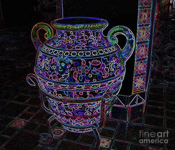 Vase Art Print featuring the photograph Spanish Vase by Ann Johndro-Collins