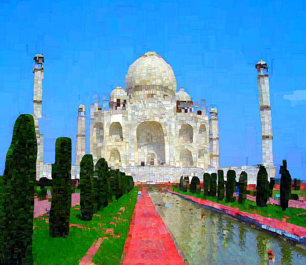 Taj Art Print featuring the painting Taj Mahal by Bruce Nutting