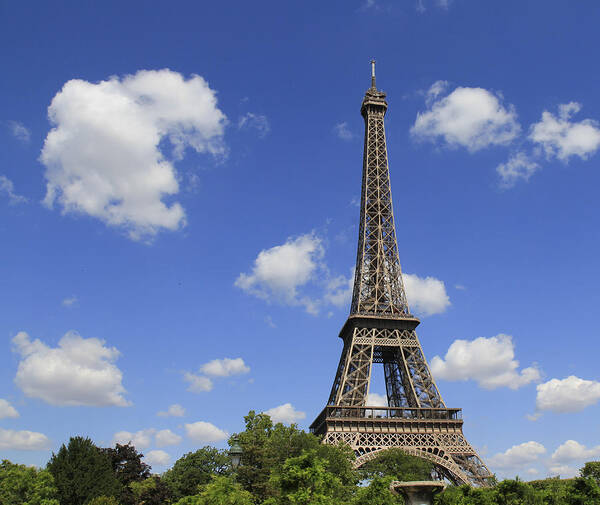 The Eiffel Tower Paris Art Print featuring the photograph The Eiffel Tower Paris by Nick Mares