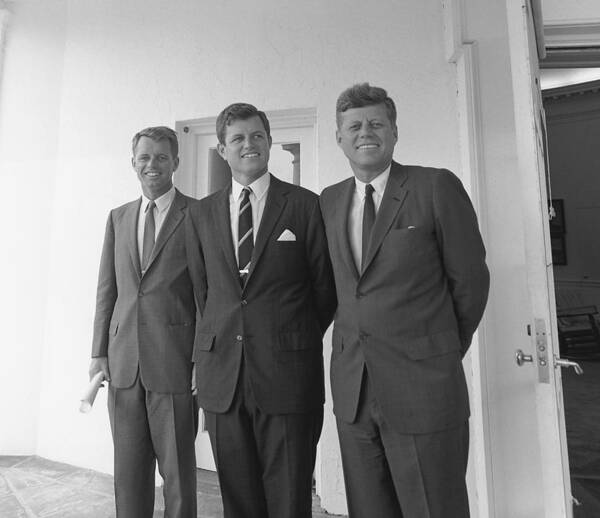  Jfk Art Print featuring the photograph The Kennedy Brothers by War Is Hell Store