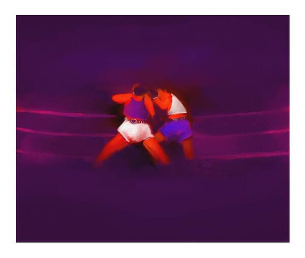 Fineartamerica.com Art Print featuring the painting The Last Round 7 B by Diane Strain