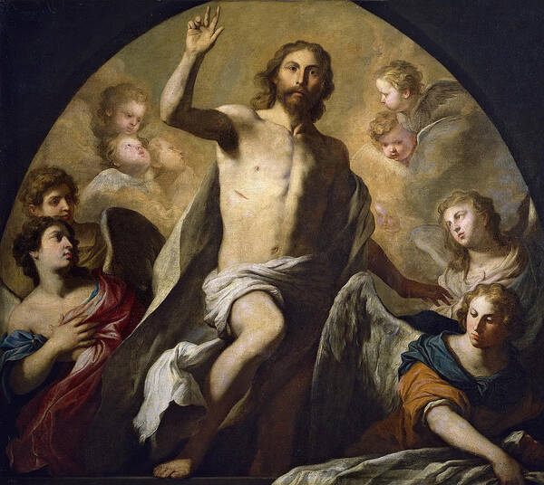 Pietro Novelli Art Print featuring the painting The Resurrection of Christ by Pietro Novelli