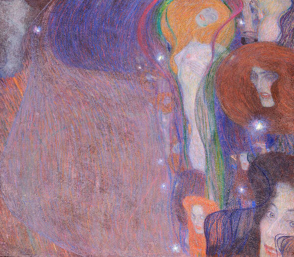 Gustav Klimt Art Print featuring the painting Will O The Wisps by Gustav Klimt