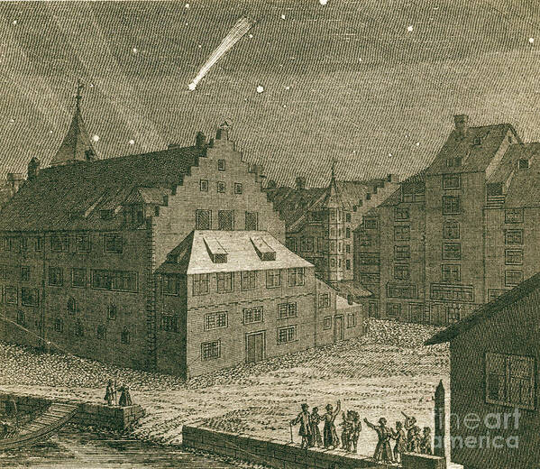 Science Art Print featuring the photograph Comet, Einsiedeln Monastery, 1742 #2 by Science Source