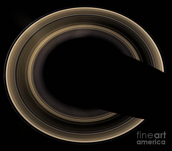 Astronomy Art Print featuring the photograph Saturns Rings #2 by Nasa