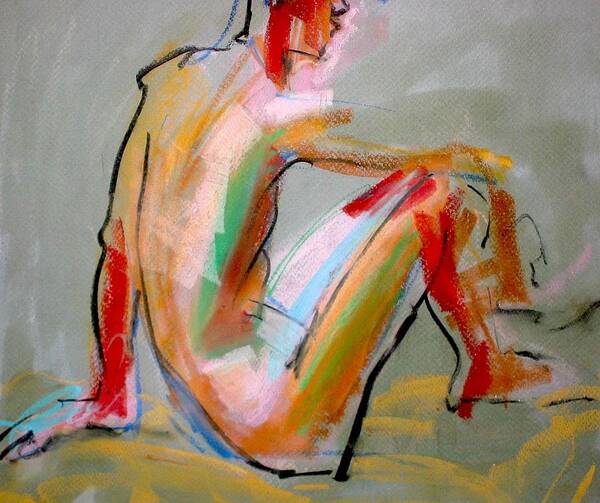 Drawings Art Print featuring the painting Life Drawing Eleven by Les Leffingwell