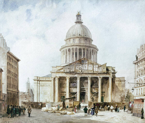 1835 Art Print featuring the photograph Paris: Pantheon, 1835 by Granger