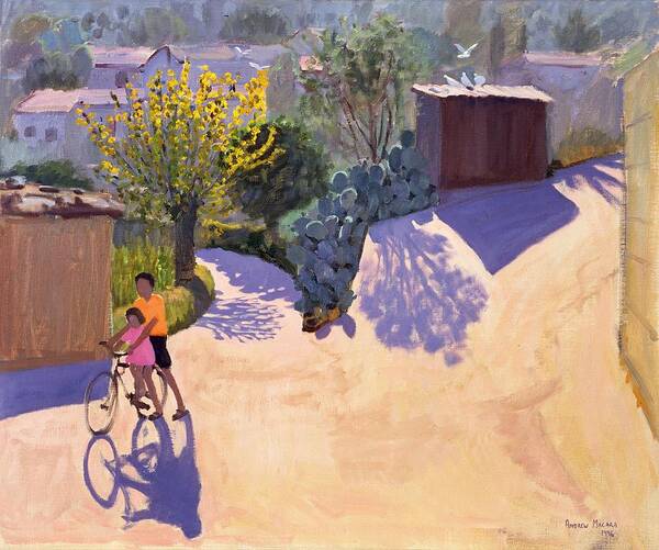 Sunny Art Print featuring the painting Spring in Cyprus by Andrew Macara