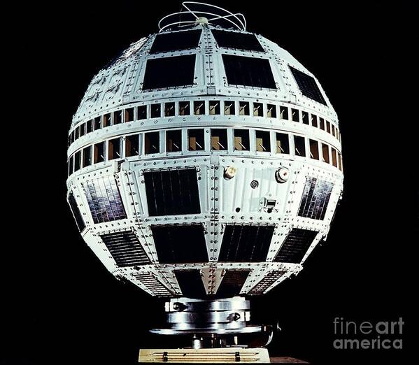 Communication Art Print featuring the photograph Telstar 1 Before Launch by Alcatel-Lucent/Bell Labs
