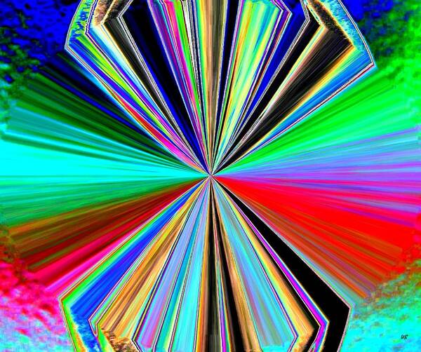 Abstract Art Print featuring the digital art Candid Color 8 #1 by Will Borden