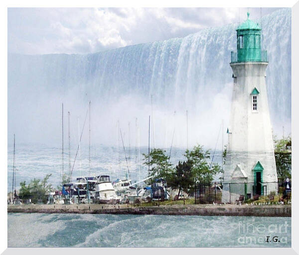 Photograph Art Print featuring the digital art The Best of Niagara #2 by Iris Gelbart