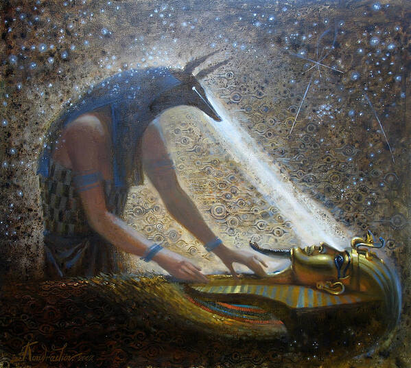 Egypt Art Print featuring the painting Wake Up by Valentina Kondrashova