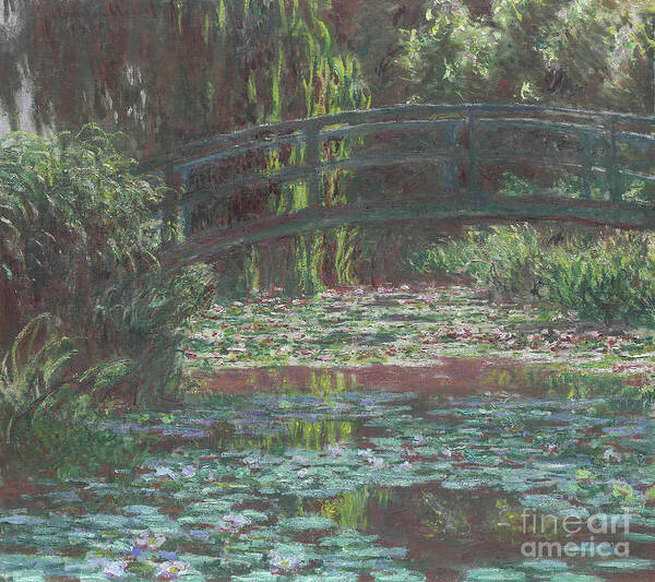Monet Art Print featuring the painting Water Lily Pond by Claude Monet