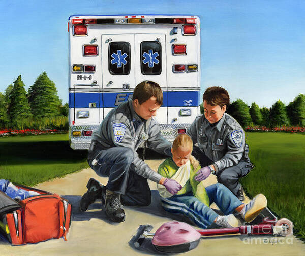 Ems Art Print featuring the painting Compassion by Paul Walsh