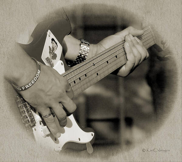 Guitar Art Print featuring the photograph Finger Pickin' Good 7 by Kae Cheatham