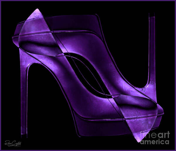 High Heels Art Print featuring the photograph Heel 2 Toe And Purple, Too by Rene Crystal