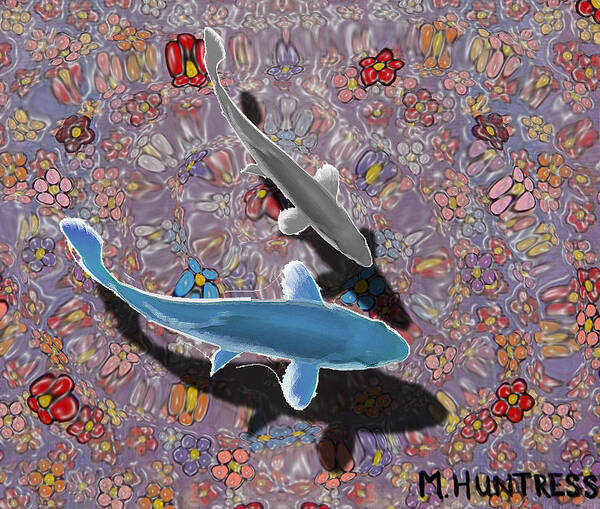 Water Art Print featuring the painting In The Bay by Mindy Huntress
