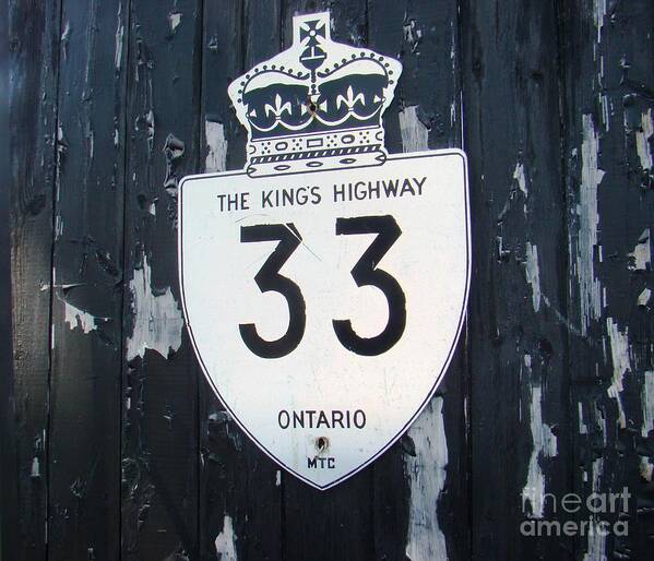 Highway Art Print featuring the photograph Kings Highway by Margaret Hamilton