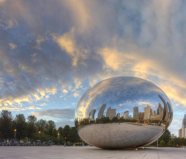 Chicago Art Print featuring the photograph Millennium Park in the Morning by Twenty Two North Photography