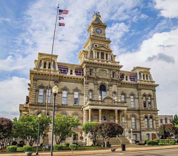 Architecture Art Print featuring the photograph Muskingum County Courthouse by Kevin Craft