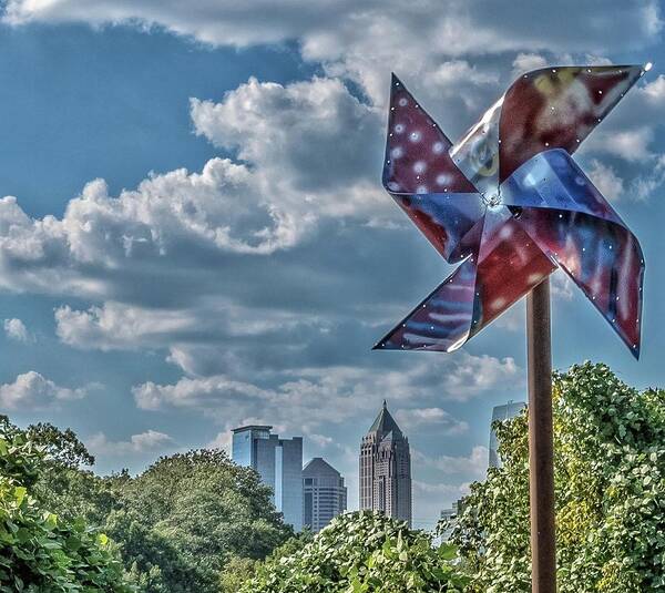 Pinwheel Art Print featuring the photograph Pinwheel by Mike Dunn