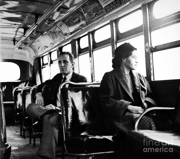 1956 Art Print featuring the photograph Rosa Parks #1 by Granger