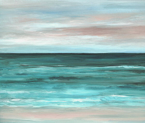 Sea Art Print featuring the painting Sea View 265 by Lucie Dumas