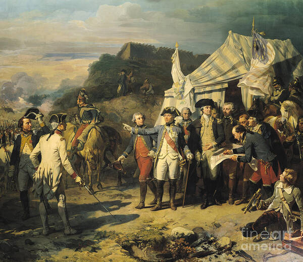 Siege Art Print featuring the painting Siege of Yorktown by Louis Charles Auguste Couder