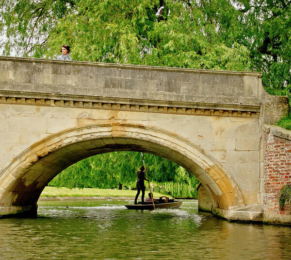 Cambridge Art Print featuring the photograph Under Trinity College Bridge. by Elena Perelman