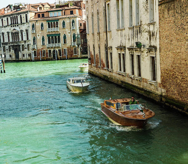 Images Of Venice Art Print featuring the photograph Venetian boat by Ed James