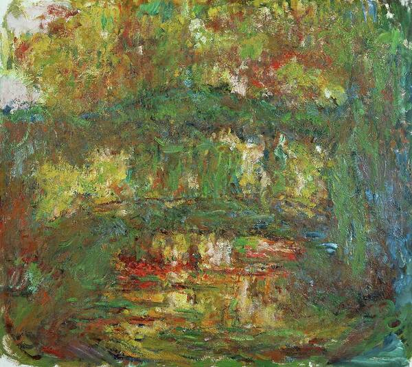 Claude Monet Art Print featuring the painting Le Pont Japonais a Giverny,1918-1924 Canvas, 89 x 100 cm Inv. 5092. by Claude Monet -1840-1926-