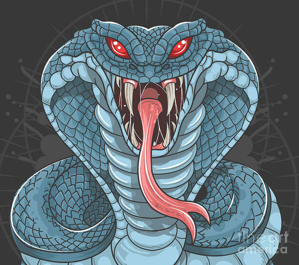 Cobra Snake Venom Poison Scary Halloween Wild Beast Animal Mouth Face  Slither Art Print by Noirty Designs - Fine Art America