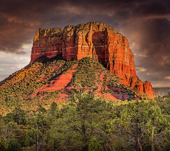 Sedona Art Print featuring the photograph Courthouse Rock by Al Judge