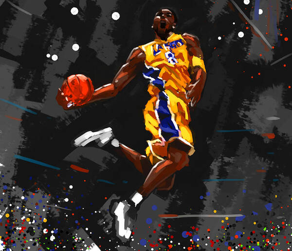 Kobe Bryant Canvas Wall Art Painting Pictures​ basketball dunk poster  Sports Art