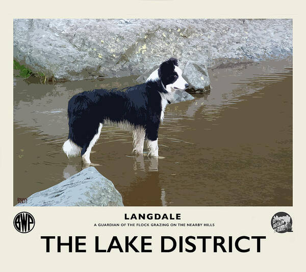 Langdale Art Print featuring the photograph Langdale Guardian Cream Railway Poster by Brian Watt