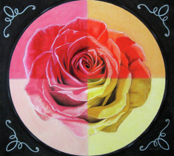 Rose Art Print featuring the painting My Rose by Lynet McDonald