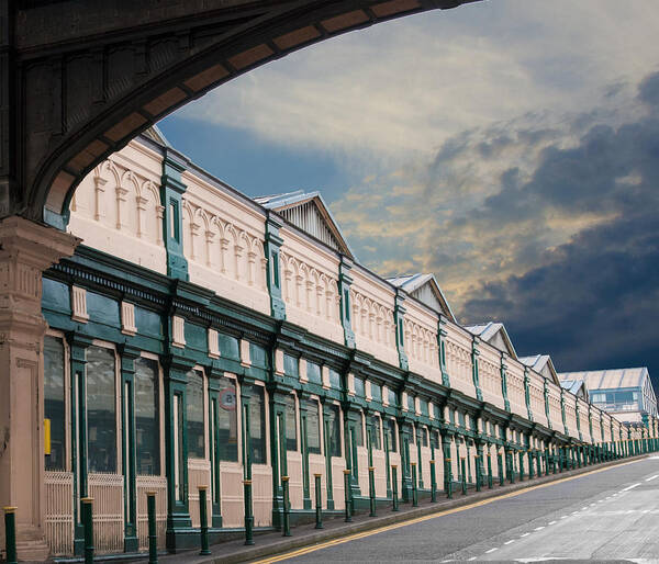 Architecture Art Print featuring the photograph Out of Edinburgh Station by Moira Law