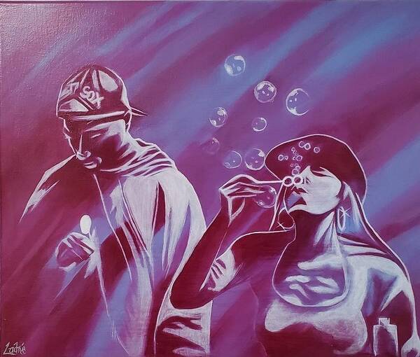 Hiphop Art Print featuring the painting Poetic Justice by Ladre Daniels