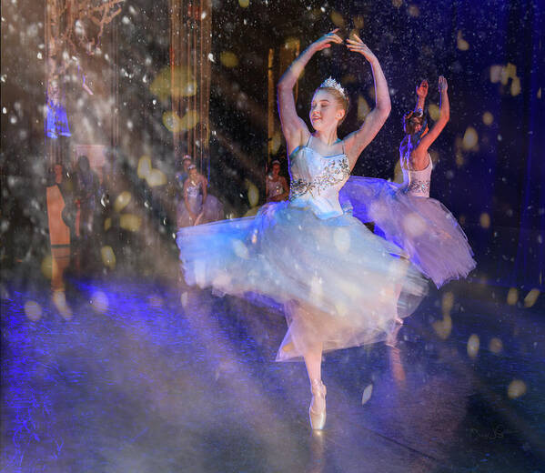 Ballerina Art Print featuring the photograph Snow Dance No. 4 by Craig J Satterlee