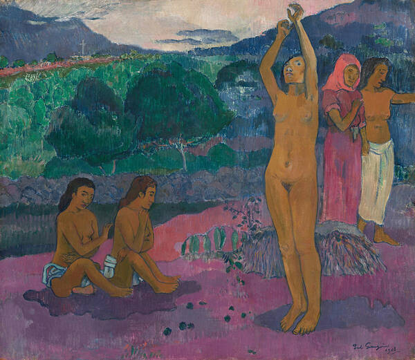  Art Print featuring the painting The Invocation by Paul Gauguin