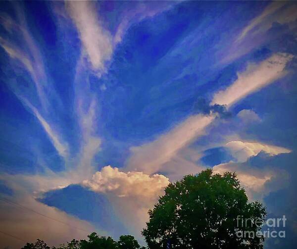 Clouds Art Print featuring the photograph Vision in color by J Hale Turner
