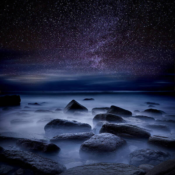 Night Art Print featuring the photograph Where dreams begin by Jorge Maia