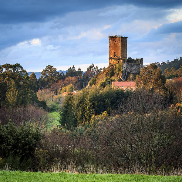 Galicia Art Print featuring the photograph Andrade's Castle Galicia Spain #1 by Pablo Avanzini