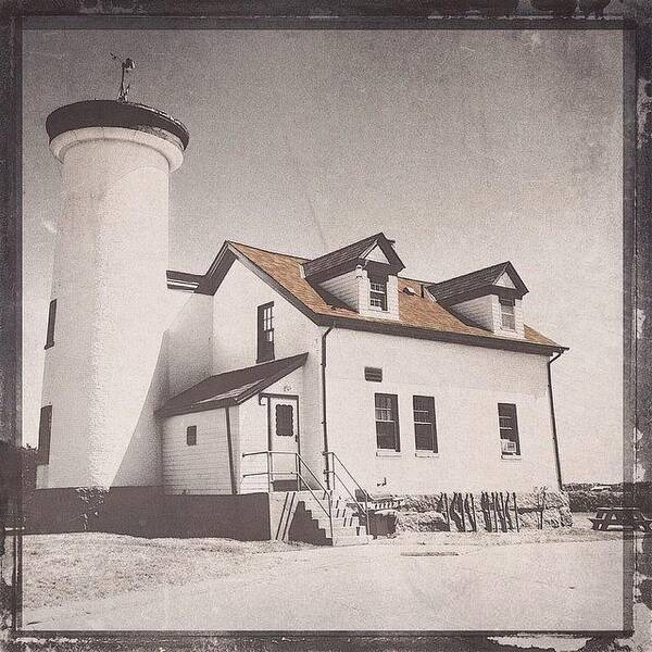 Insta_pick_colorsplash Art Print featuring the photograph Brant Point Coast Guard #1 by Natasha Marco