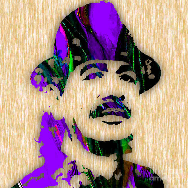 Carlos Art Print featuring the mixed media Carlos Santana #1 by Marvin Blaine